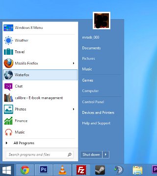    Start  Windows 8 - T