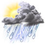 PM Thunderstorms - από 21°C μέχρι 32°C PM Thunderstorms - από 21°C μέχρι 32°C