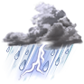 Thunderstorms - από 14°C μέχρι 19°C Thunderstorms - από 14°C μέχρι 19°C