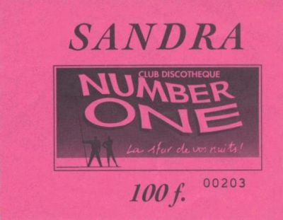 Click       
 ============== 
Ticket from Sandra concert
Ticket from French Concert of Sandra
 : Concert Sandra