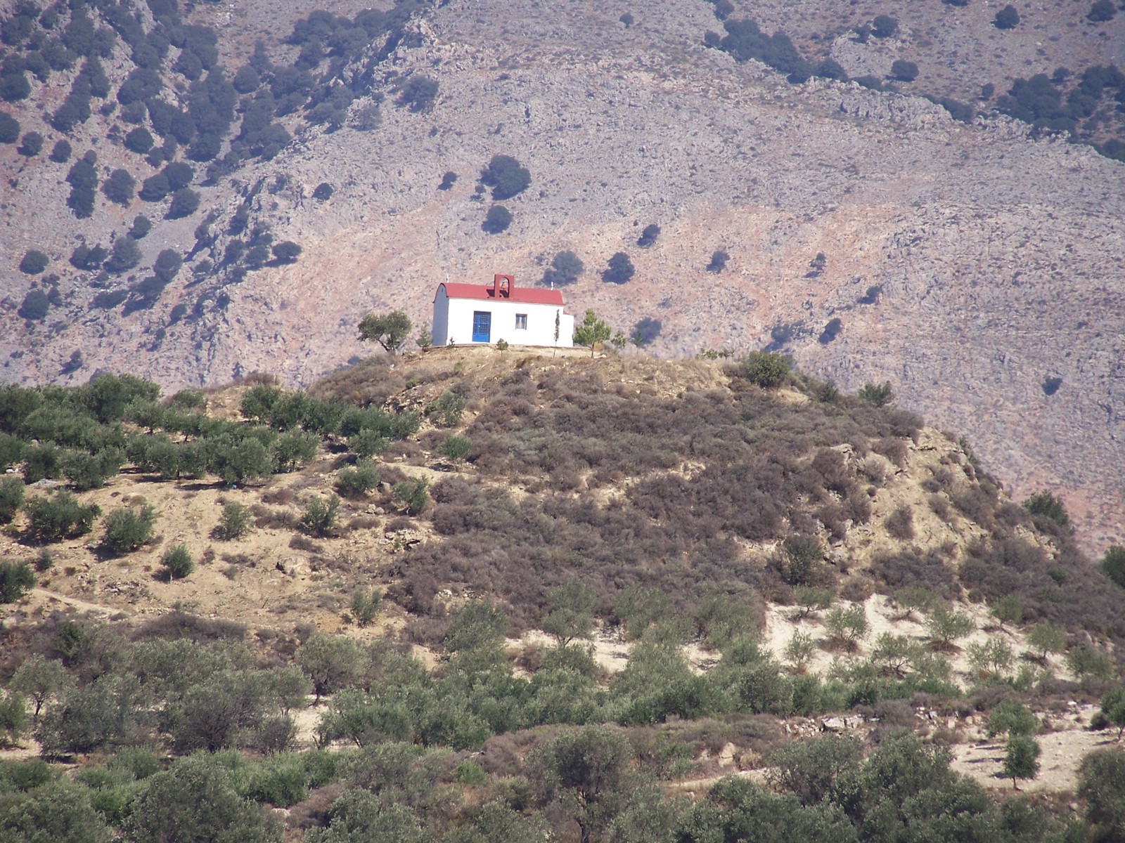 little church on the mounter Moroni Messara Heraklio Crete